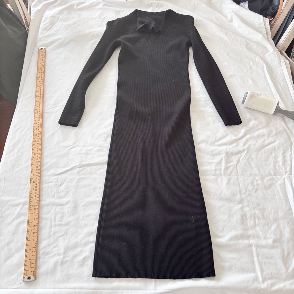 Ribbed Knit Maxi Dress Size Med